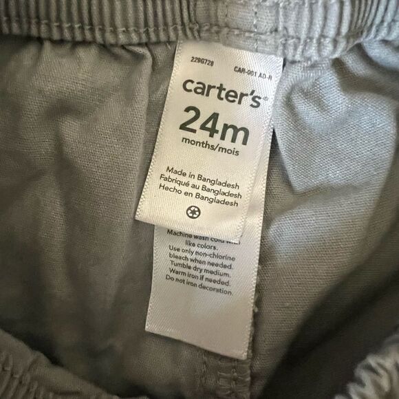 Carters Gray Boy Shorts 24 months - Picture 3 of 3